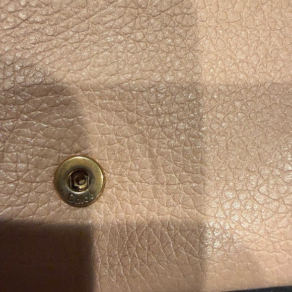 Chloe Indy Continental Flap Wallet Blush Pink Grained Leather Logo Closure - Picture 11 of 16